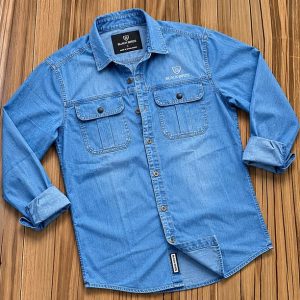 Most Demanding Denim Double Pocket Shirt